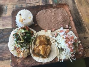 Taco plate vegan  at La Santisima in Phoenix
