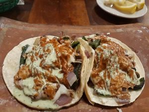 Veggie tacos with cheese at La Santisima  in Glendale