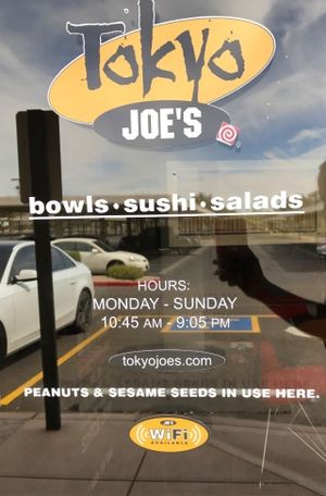 hours at Tokyo Joe's in Scottsdale