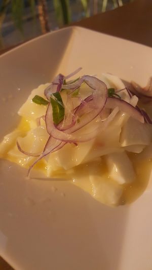 Vegan ceviche at Sushimar in Sao Paulo
