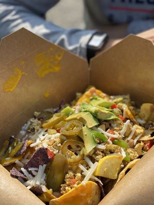 Breakfast nachos   at La Jacka Mobile - Food Truck in Fresno