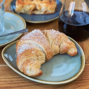 Vegan apricot croissant (and sausage roll) at Blend in Nottingham