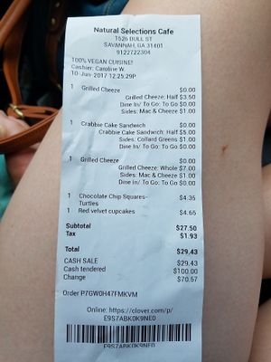 Lighter fare at Natural Selections Cafe in Savannah