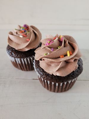 Chocolate chocolate cupcakes at Positively Frosted in Scottsdale