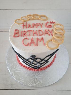 Custom birthday cake at Positively Frosted in Scottsdale