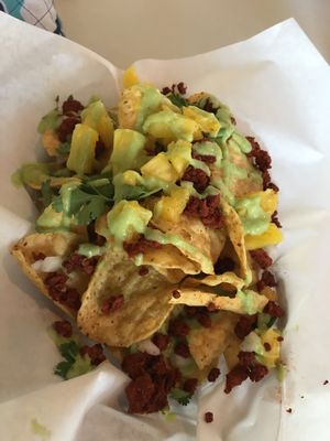 Nachos El Pastor  at Mi Vegana Madre in Glendale