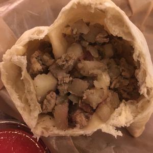 This Empanada was like perfect! at Mi Vegana Madre in Glendale