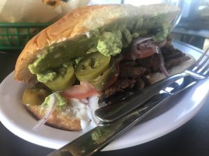 Carne asada torta  at Mi Vegana Madre in Glendale