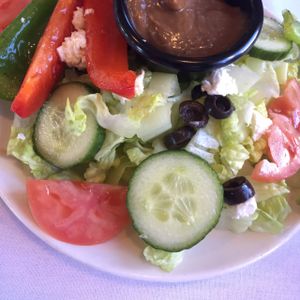 the Roxana salad at Roxana's Restaurant in Merrillville