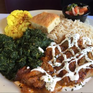 the Roxana Vegetarian Plate  at Roxana's Restaurant in Merrillville