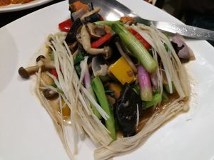 mushrooms at Medifoods Lifestyle Cafe in Petaling Jaya