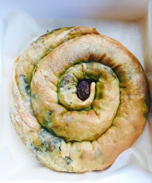 Olive and spinach spanakopita  at Olive Oil & Butter Kafe in Kingsville