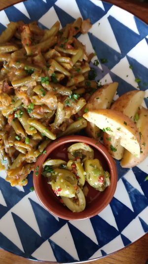 Slow cooked green beans at Olive Oil & Butter Kafe in Kingsville