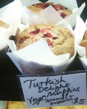 Turkish delight muffin at Olive Oil & Butter Kafe in Kingsville