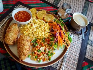 Big vegetarian breakfast at The Social Salad at The Social Salad in Hua Hin