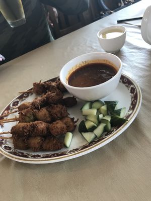 Satay Skewers at Vegie Bowl in Springvale