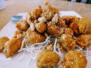 "Honey chicken" at Vegie Bowl in Springvale