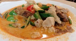 Fluffy soy (chick'n) curry at Vegie Bowl in Springvale