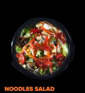 noodles salad  at JOIN Juice Bars - Paleon Patron Germanou in Thessaloniki