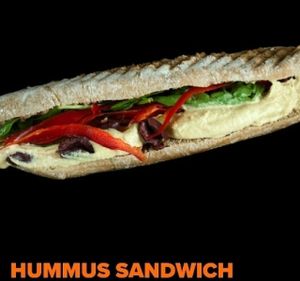 hummus sandwich  at JOIN Juice Bars - Paleon Patron Germanou in Thessaloniki