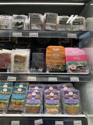 Tofu, seitan, tempeh and more  at De Aanzet in Amsterdam