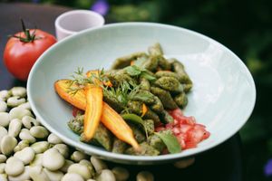 Fava beans gnocchi at Zjadliwości in Lodz