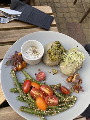 Potato dumplings at Zjadliwości in Lodz