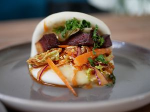 Pork belly bao   at The Botanist in Wellington