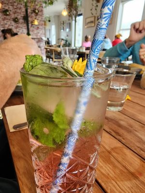 Flower power cocktail at The Botanist in Wellington