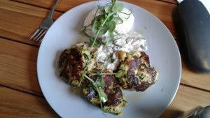 potato and kumara hash delicious at The Botanist in Wellington