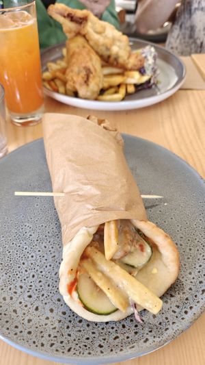 Vegan Souvlaki Wrap #Veganuary at The Botanist in Wellington