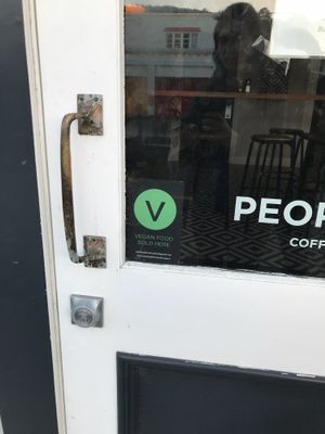 Vegan advertising at The Botanist in Wellington