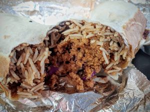 Jorge's Burrito at The Vegan Nom - E Cesar Chavez  in Austin