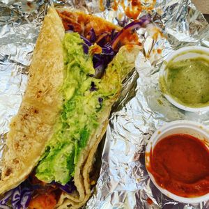 Birdie Sanders at The Vegan Nom - E Cesar Chavez  in Austin