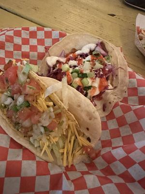 Kbbq and fresco tacos   at The Vegan Nom - E Cesar Chavez  in Austin