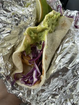 Del Rey fish taco   at The Vegan Nom - E Cesar Chavez  in Austin