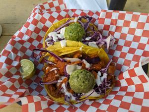 Vegan tacos at The Vegan Nom - E Cesar Chavez  in Austin