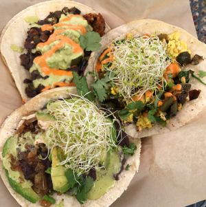 the Reale, the Luna, and the Diablo at The Vegan Nom - E Cesar Chavez  in Austin