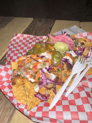 Beef nachos   at The Vegan Nom - E Cesar Chavez  in Austin