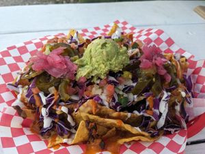 Nachos! at The Vegan Nom - E Cesar Chavez  in Austin