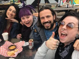 clientele at The Vegan Nom - E Cesar Chavez  in Austin