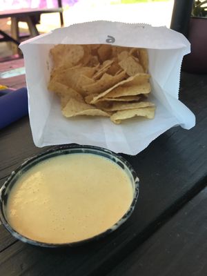 Awesome vegan Queso! at The Vegan Nom - E Cesar Chavez  in Austin