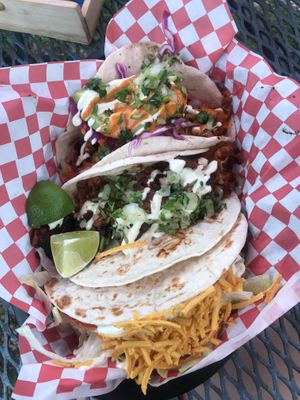 Taco trio  at The Vegan Nom - E Cesar Chavez  in Austin