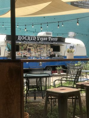 Food truck  at The Vegan Nom - E Cesar Chavez  in Austin