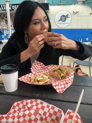 Delicious with a side of tasty  at The Vegan Nom - E Cesar Chavez  in Austin