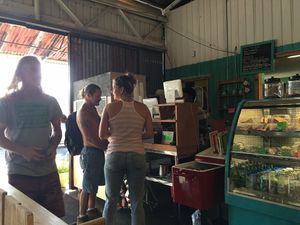 Counter service at Tin Shack Bakery in Pahoa