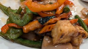 Drunken noodles at Bangkok 54 in Arlington
