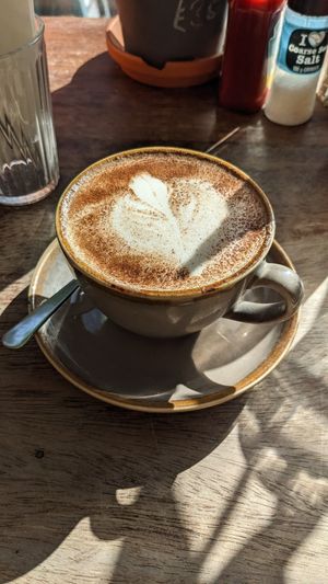 Oat chai latte at The Crafty Egg in Bristol