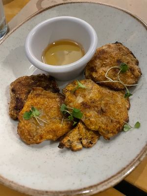 Mushroom "wings" at De/Raiz Cocina Café - Calle 65 in Bogota