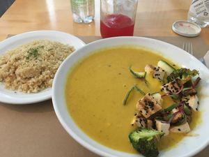 Sopa con quinua y Tofu  at De/Raiz Cocina Café - Calle 65 in Bogota